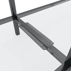 Tavolo Consolle Trasparente 220x35x75,5 cm in Vetro Temperato