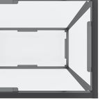 Tavolo Consolle Trasparente 220x35x75,5 cm in Vetro Temperato