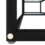 Mobile Porta TV Marmo Bianco 140x40x40,5 cm in Vetro Temperato