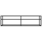 Mobile Porta TV Marmo Bianco 160x40x40,5 cm in Vetro Temperato