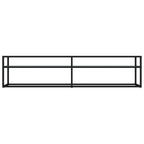 Mobile Porta TV Marmo Bianco 180x40x40,5 cm in Vetro Temperato