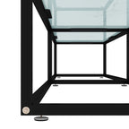 Mobile Porta TV Marmo Bianco 180x40x40,5 cm in Vetro Temperato