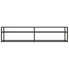 Mobile Porta TV Marmo Nero 180x40x40,5 cm in Vetro Temperato
