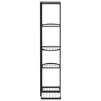 Piedistallo per Piante a 5 Piani 43x22x98 cm in Metallo Nero