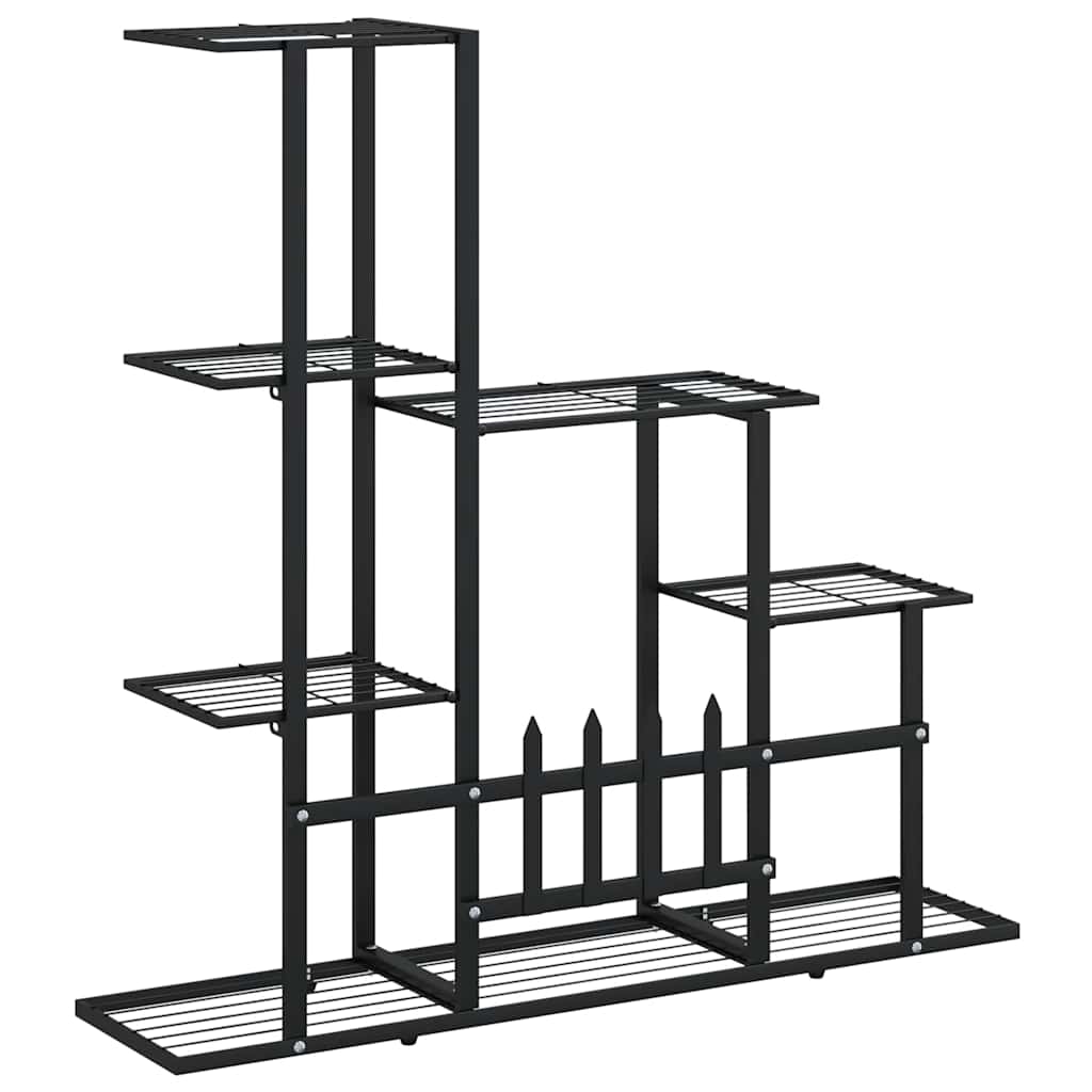 Portapiante 94,5x25x88 cm Nero in Metallo