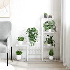 Portapiante 94,5x25x88 cm Bianco in Metallo