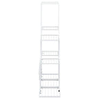 Portapiante 94,5x25x88 cm Bianco in Metallo