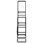 Portapiante con Ruote 94,5x25x92,5 cm Nero in Metallo