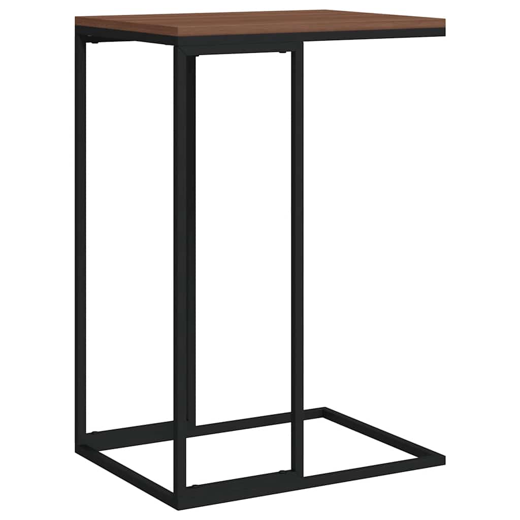Tavolino da Salotto Nero 40x30x59 cm in Legno Multistrato