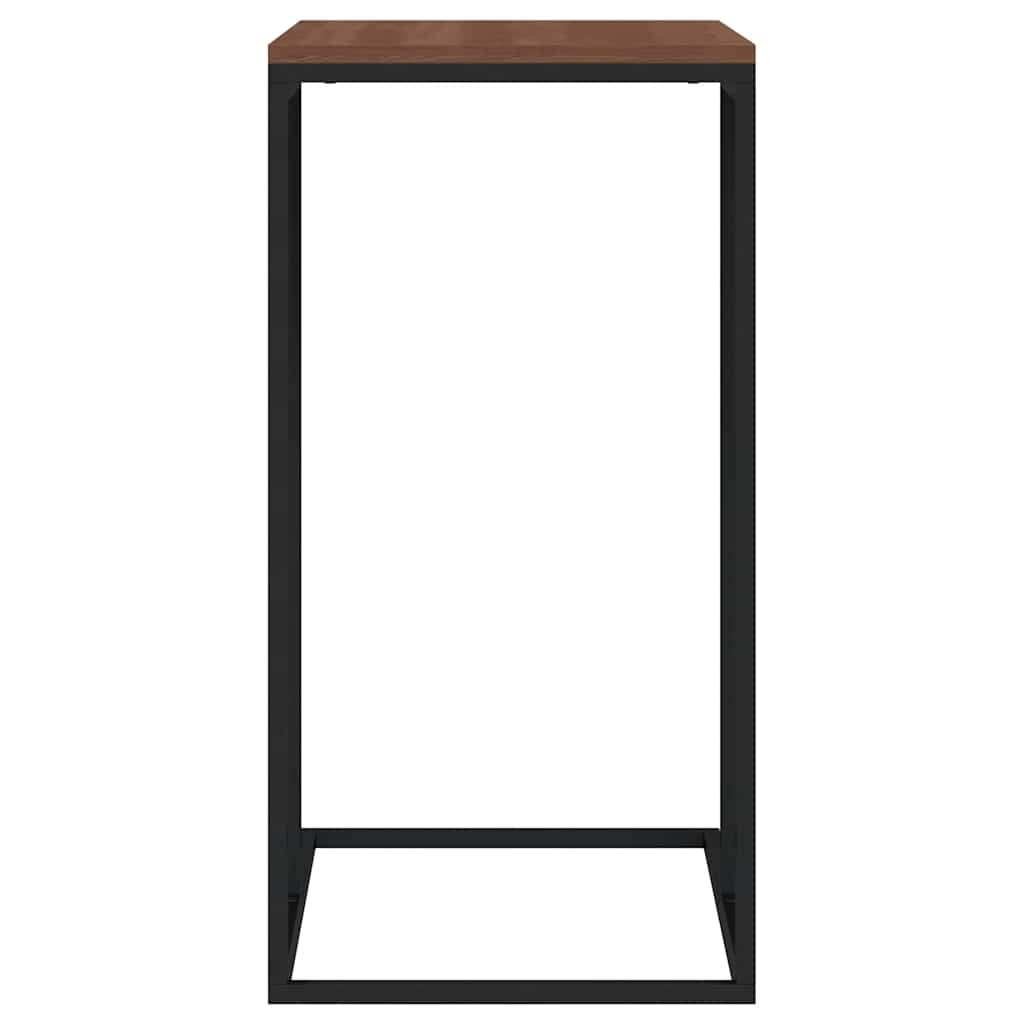 Tavolino da Salotto Nero 40x30x59 cm in Legno Multistrato