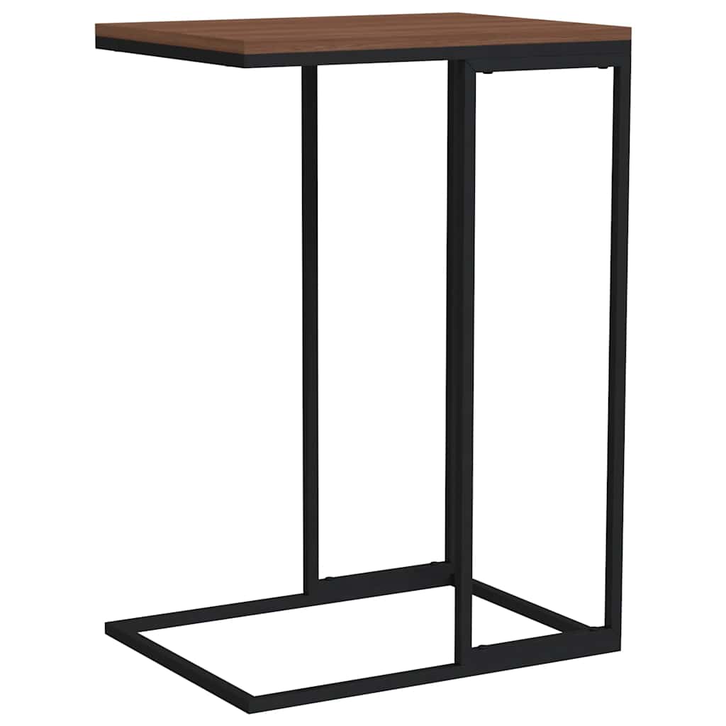 Tavolino da Salotto Nero 40x30x59 cm in Legno Multistrato