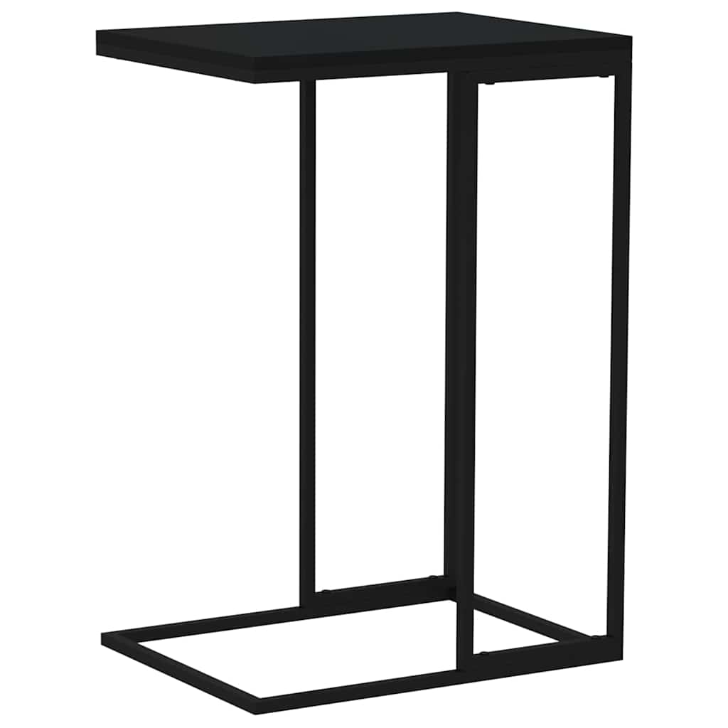 Tavolino da Salotto Nero 40x30x59 cm in Legno Multistrato