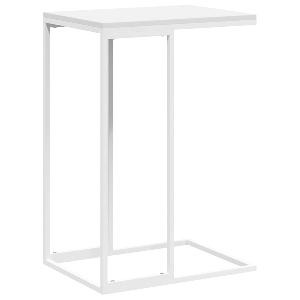 Tavolino da Salotto Bianco 40x30x59 cm in Legno Multistrato