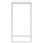 Tavolino da Salotto Bianco 40x30x59 cm in Legno Multistrato