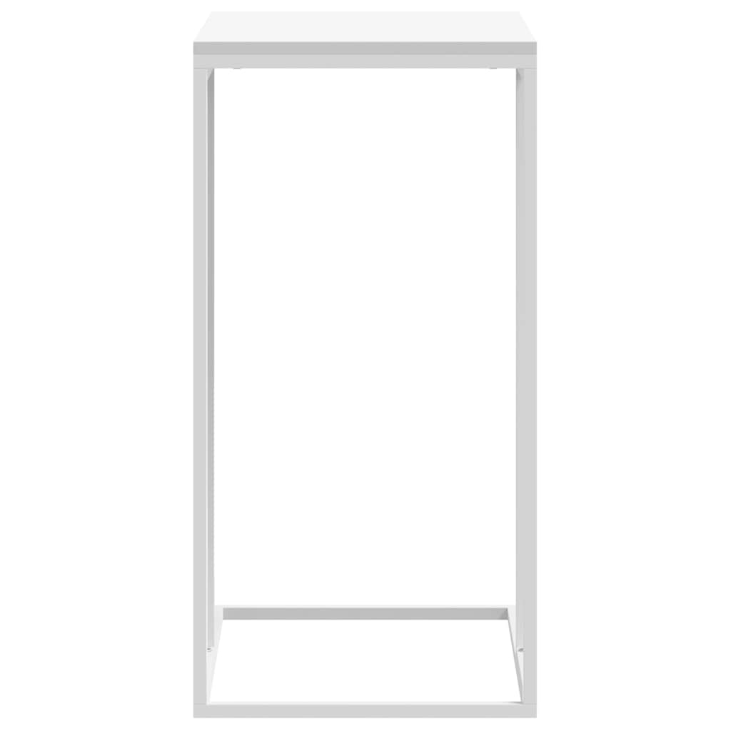 Tavolino da Salotto Bianco 40x30x59 cm in Legno Multistrato
