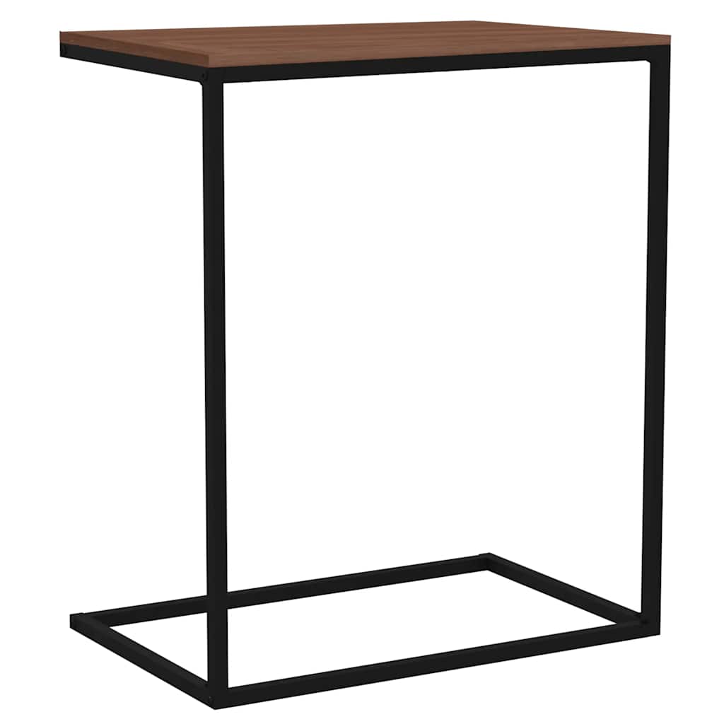 Tavolino da Salotto Nero 55x35x66 cm in Legno Multistrato