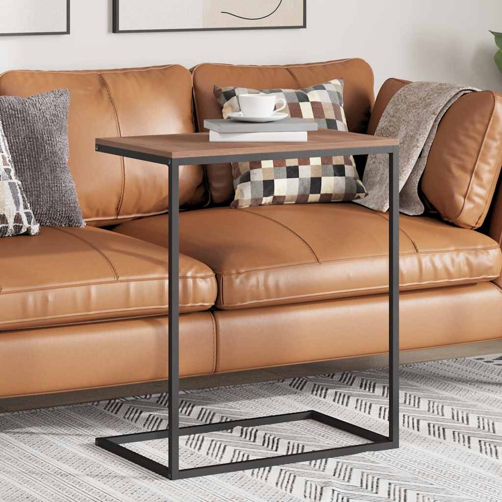 Tavolino da Salotto Nero 55x35x66 cm in Legno Multistrato