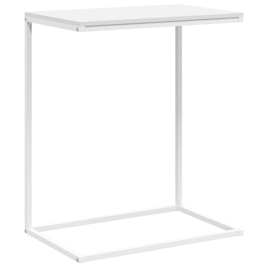 Tavolino da Salotto Bianco 55x35x66 cm in Legno Multistrato