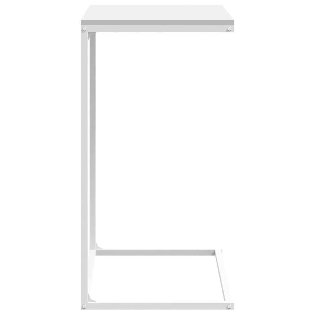 Tavolino da Salotto Bianco 55x35x66 cm in Legno Multistrato