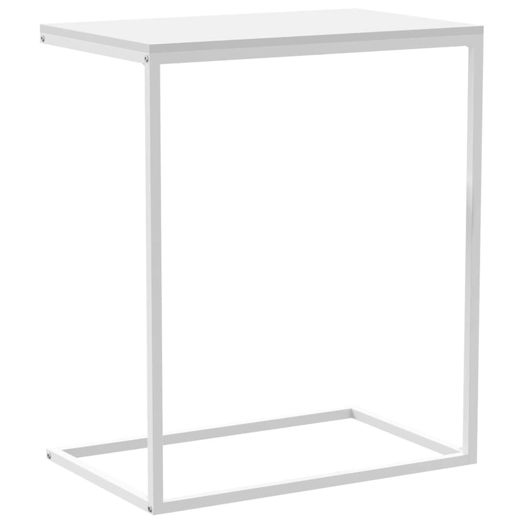 Tavolino da Salotto Bianco 55x35x66 cm in Legno Multistrato