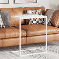 Tavolino da Salotto Bianco 55x35x66 cm in Legno Multistrato
