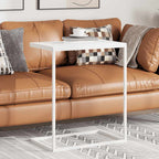 Tavolino da Salotto Bianco 55x35x66 cm in Legno Multistrato