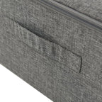 Scatole Portaoggetti 2pz in Tessuto 70x40x18 cm Antracite