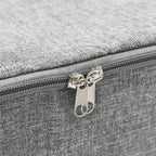 Scatola Portaoggetti in Tessuto 70x40x18 cm Grigio
