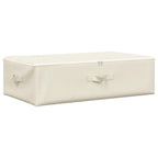 Scatola Portaoggetti in Tessuto 70x40x18 cm Crema