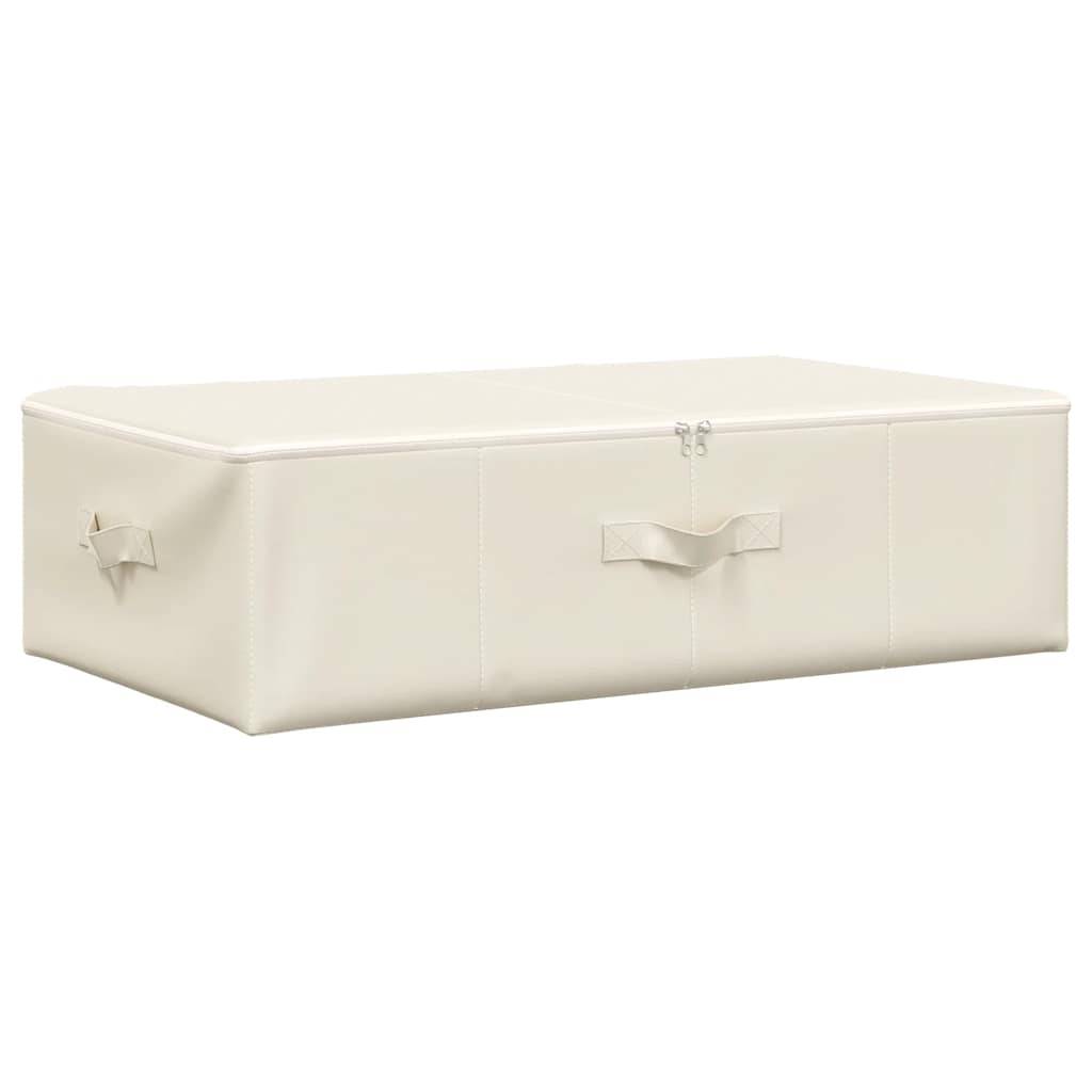 Scatola Portaoggetti in Tessuto 70x40x18 cm Crema