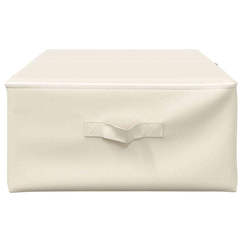 Scatola Portaoggetti in Tessuto 70x40x18 cm Crema