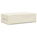 Scatola Portaoggetti in Tessuto 70x40x18 cm Crema