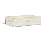 Scatole Portaoggetti 2pz in Tessuto 70x40x18 cm Crema