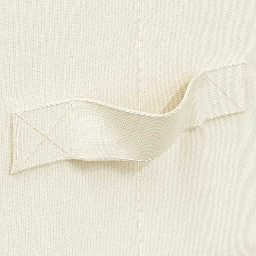 Scatole Portaoggetti 2pz in Tessuto 70x40x18 cm Crema