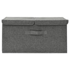 Scatola Portaoggetti in Tessuto 50x30x25 cm Antracite
