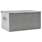 Scatola Portaoggetti in Tessuto 50x30x25 cm Grigio