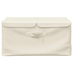 Scatola Portaoggetti in Tessuto 50x30x25 cm Crema