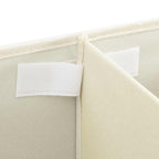 Scatola Portaoggetti in Tessuto 50x30x25 cm Crema