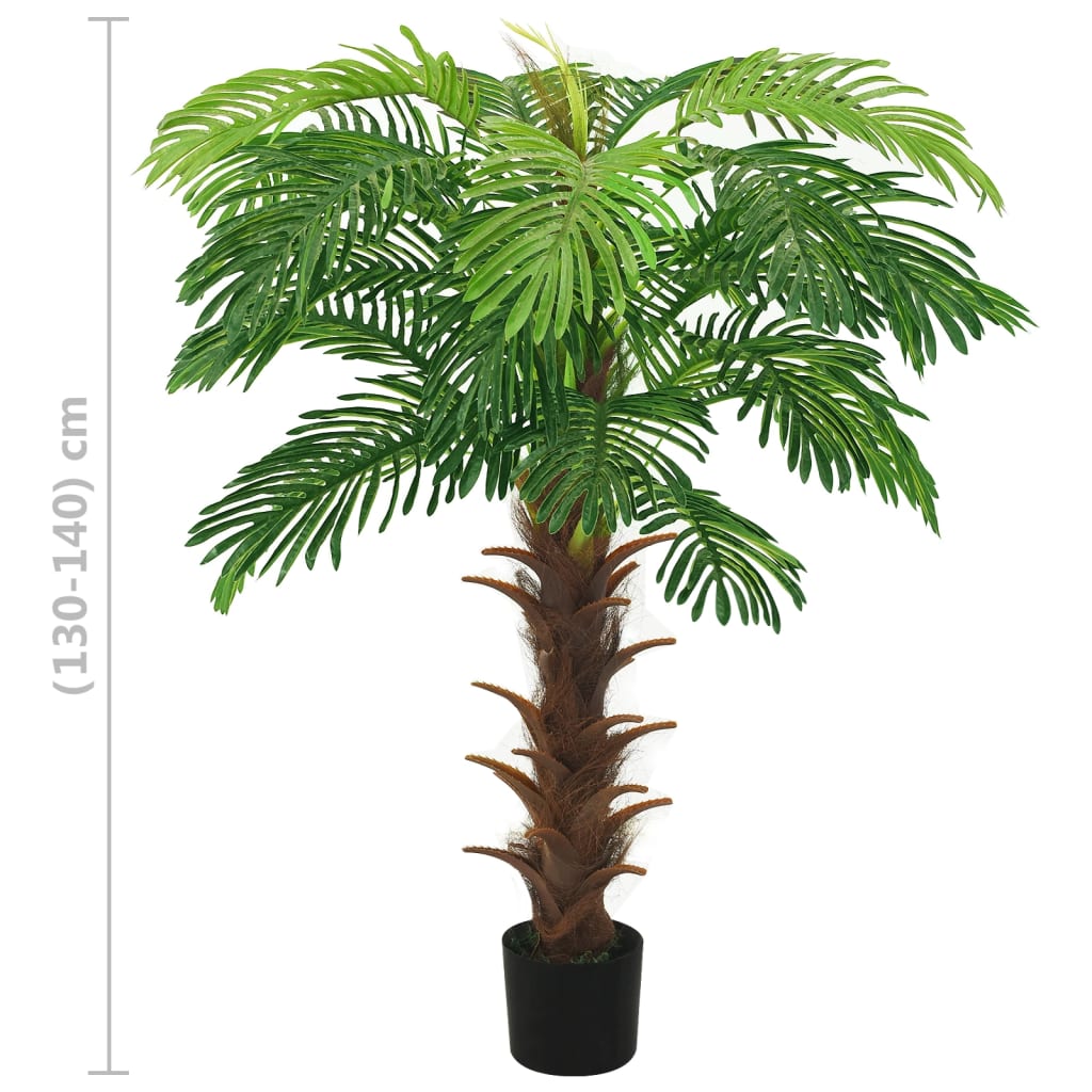 Palma Cycas Artificiale con Vaso 140 cm Verde