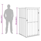 Capanno per Attrezzi Marrone 88x89x161 cm in Acciaio Zincato