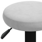 Sgabelli da Bar 2 pz Grigio Chiaro in Velluto