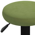 Sgabelli da Bar 2 pz Verde Chiaro in Velluto