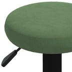 Sgabelli da Bar 2 pz Verde Scuro in Velluto