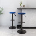 Sgabelli da Bar 2 pz Blu in Velluto