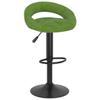 Sgabelli da Bar 2 pz Verde Chiaro in Velluto