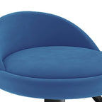 Sgabello da Bar Blu in Velluto