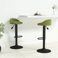 Sgabelli da Bar 2 pz Verde Chiaro in Velluto