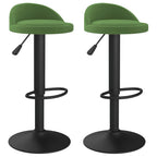 Sgabelli da Bar 2 pz Verde Scuro in Velluto