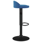 Sgabelli da Bar 2 pz Blu in Velluto