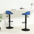 Sgabelli da Bar 2 pz Blu in Velluto